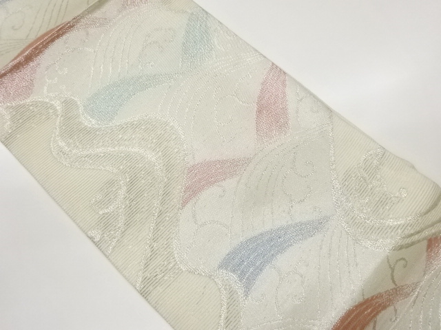 JAPANESE HIRAKI NAGOYA OBI FOR SUMMER / WOVEN WAVE